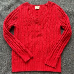 Valentine Red Cable Knit St. John’s Bay Sweater